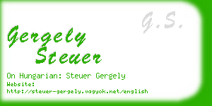 gergely steuer business card